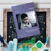 Blue Simple Afstuderen Announcement Foto