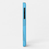 Blue, simple, elegant, abstract line pattern Case-Mate iPhone case (Achterkant/links)