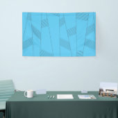 Blue, simple, elegant, abstract line pattern spandoek (Beurs)