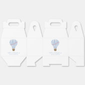 Blue Simple Hot Air Balloon Boy Baby shower Bedankdoosjes (Ongevouwen)