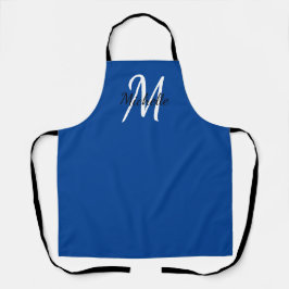 Blue Simple Monogram Classic Trendy Schort