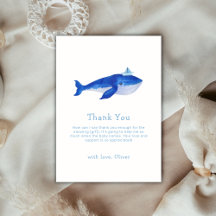 Blue Simple onder het Zee Whale Baby shower