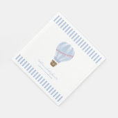 Blue Simple Stripe Hete Luchtballon Boy Baby showe Servet (Hoek)