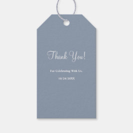 Blue Simple Wedding Gift-Labels Cadeaulabel