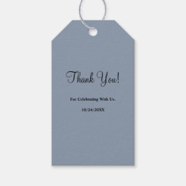 Blue Simple Wedding Gift-Labels Cadeaulabel