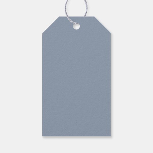 Blue Simple Wedding Gift-Labels Cadeaulabel (Achterkant)