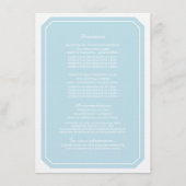 Blue Simply Elegant Information Kaart (Voorkant)