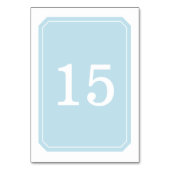 Blue Simply Elegant Table Kaart (Voorkant)