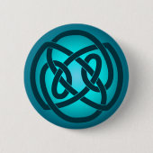 Blue Single Loop Knot Button (Voorkant)