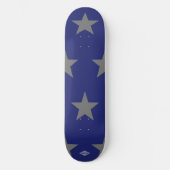 Blue Skateboard Grey Stars HAMbyWG (Voorkant)
