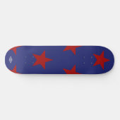Blue Skateboard Red Stars HAMbyWG (Horizontaal)