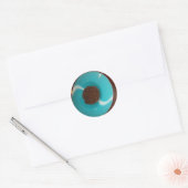 Blue Skeezer Ronde Sticker (Envelop)