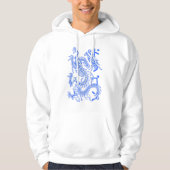 Blue Skeleton Dragon Hoodie (Voorkant)