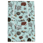 Blue Skeleton Ocean Scuba Diver en koraal Medium Cadeauzakje (Voorkant)