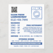 Blue Sketch Washer, Laundromat, reinigingsservice Flyer (Voorkant)
