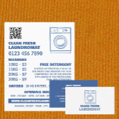 Blue Sketch Washer, Laundromat, reinigingsservice Flyer