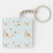 Blue Skies & Butterflies  Sleutelhanger (Achterkant)