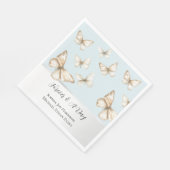 Blue Skies & Butterflies Wedding Servet (Hoek)