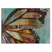 Blue Skies Butterfly Glass Cutting Board Snijplank (Voorkant)