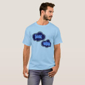 Blue Skies_clouds T-shirt (Voorkant volledig)