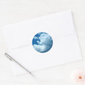 'Blue Skies' Donkerblauwe Stickers (Envelop)