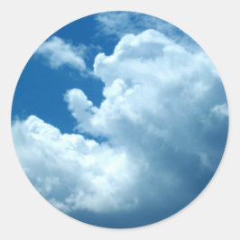 'Blue Skies' Donkerblauwe Stickers