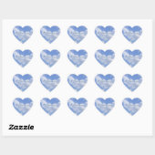 Blue Skies Heart Stickers (Vel)
