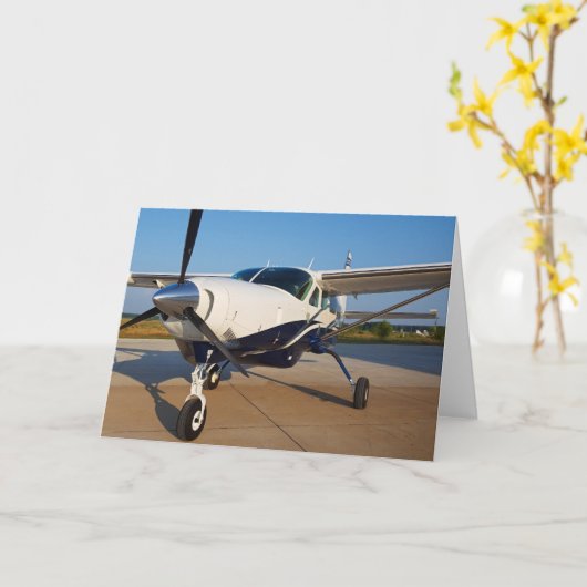 Blue Skies Inspirerend Kaart (Gele Bloem)