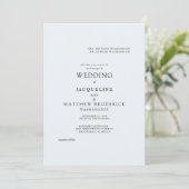 Blue Skies & Lace Wedding Invitation Kaart (Staand voorkant)