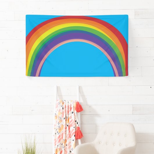 Blue Skies Rainbow Banner (Insitu)