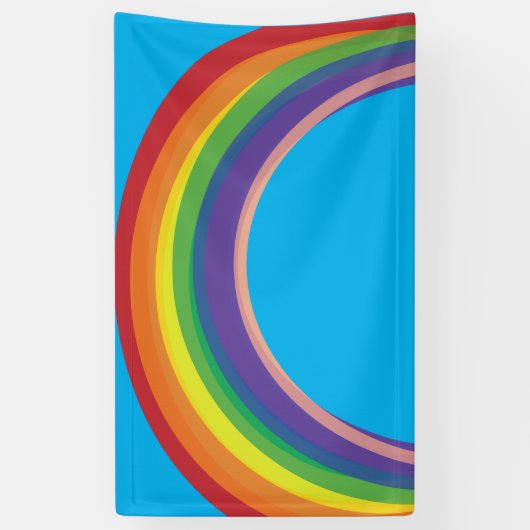 Blue Skies Rainbow Banner (Verticaal)