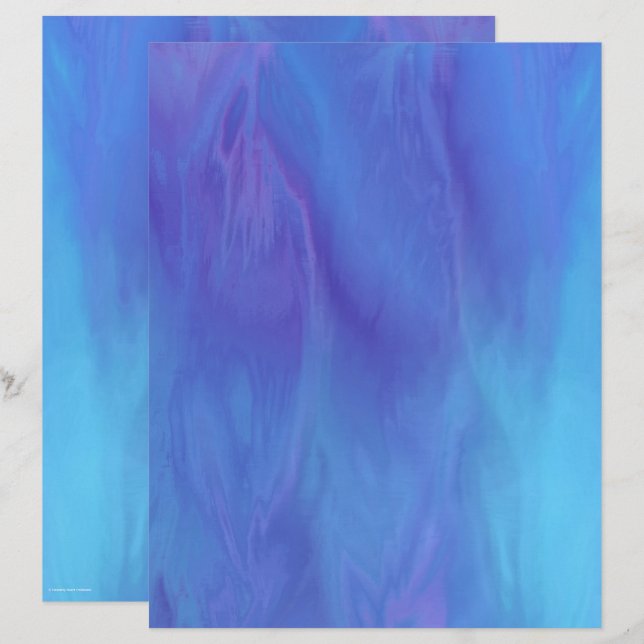 Blue Skies Scrapbook Paper 2-Sided Page (Voorkant / Achterkant)