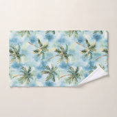 Blue Skies Tropical Island Palm Trees   Bad Handdoek (Handdoek)