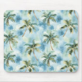 Blue Skies Tropical Island Palm Trees   Muismat (Voorkant)