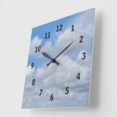 Blue Skies Wall klok (Hoek)