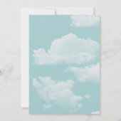 Blue Skies Wedding Kaart (Achterkant)