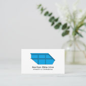 Blue Skip, Skip/Dumpster Company Visitekaartje (Staand voorkant)