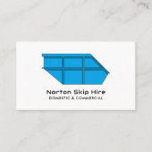 Blue Skip, Skip/Dumpster Company Visitekaartje (Voorkant)