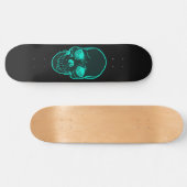 Blue Skull Graphics Skateboard voor jongens en mei (Horizontaal)
