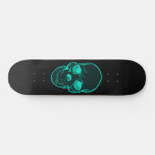 Blue Skull Graphics Skateboard voor jongens en mei (Horizontaal)