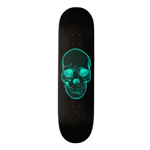 Blue Skull Graphics Skateboard voor jongens en mei