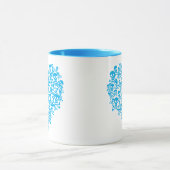 Blue Skull Heart Mok (Midden)