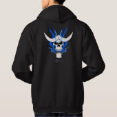Blue Skull Hoodie (Achterkant)