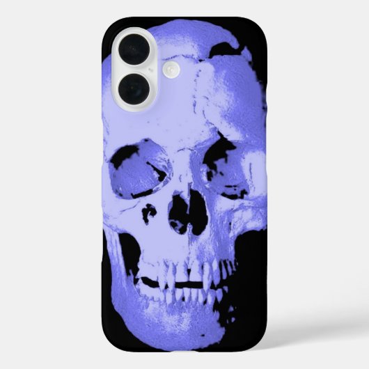 Blue Skull Pop Art Fantasy Case-Mate iPhone Case (Achterkant)