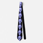 Blue Skull Pop Art Fantasy Stropdas (Voorkant)