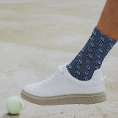 Blue Skull Scary Cool and Unique Gothic Halloween Sokken