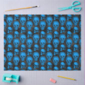 Blue Skulls and Sunflower Series Design 6 Tissuepapier (Craft)