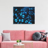 Blue Skulls Leinwand Canvas Afdruk (Insitu (Woonkamer))