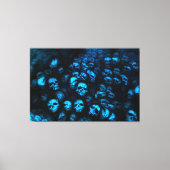 Blue Skulls Leinwand Canvas Afdruk (Voorkant)