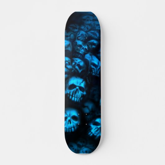 Blue skulls-Skateboard Persoonlijk Skateboard (Voorkant)